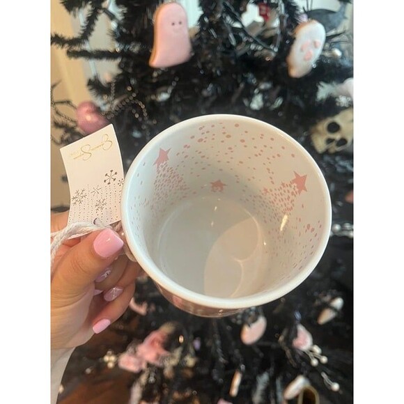 Pink Christmas Tree Ceramic Mug - Picture 2 of 4